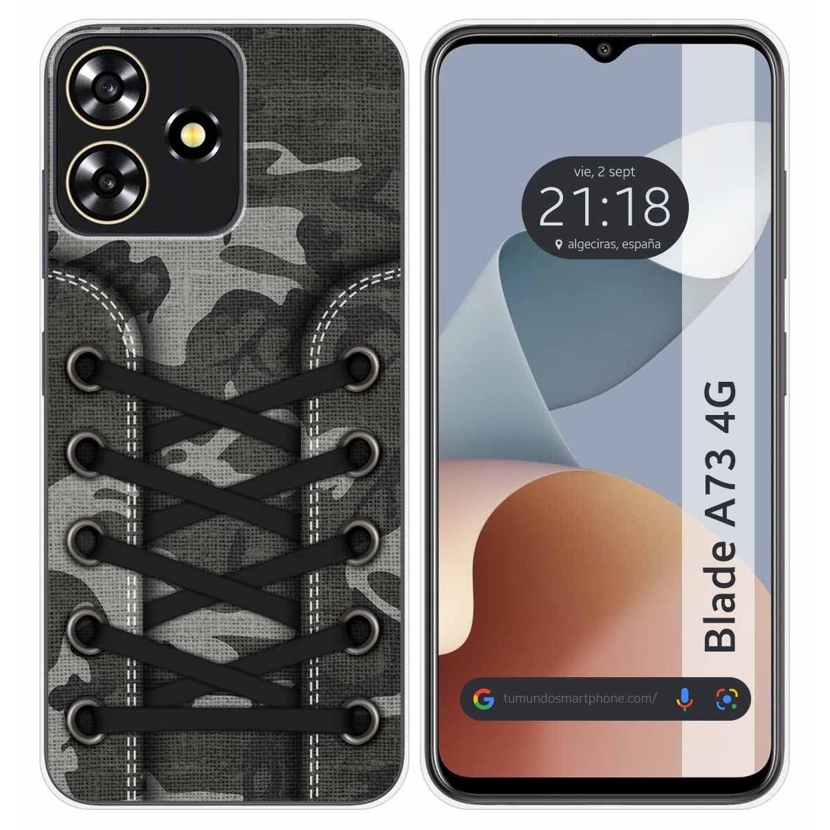Funda Silicona para Zte Blade A73 4G diseño Zapatillas 15 Dibujos