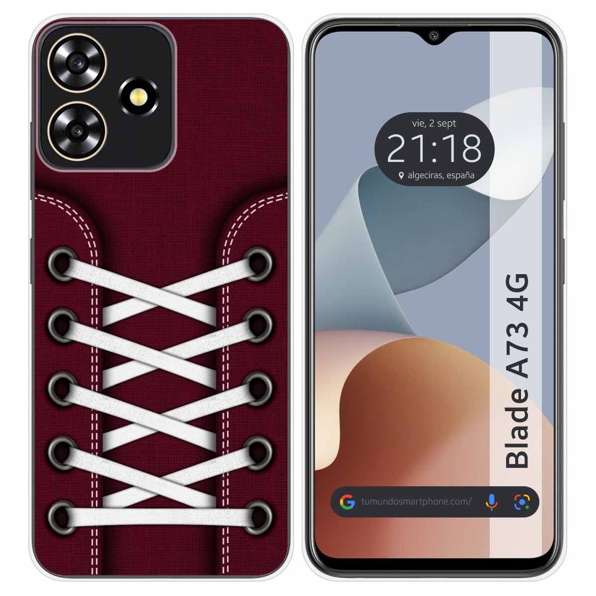 Funda Silicona para Zte Blade A73 4G diseño Zapatillas 17 Dibujos