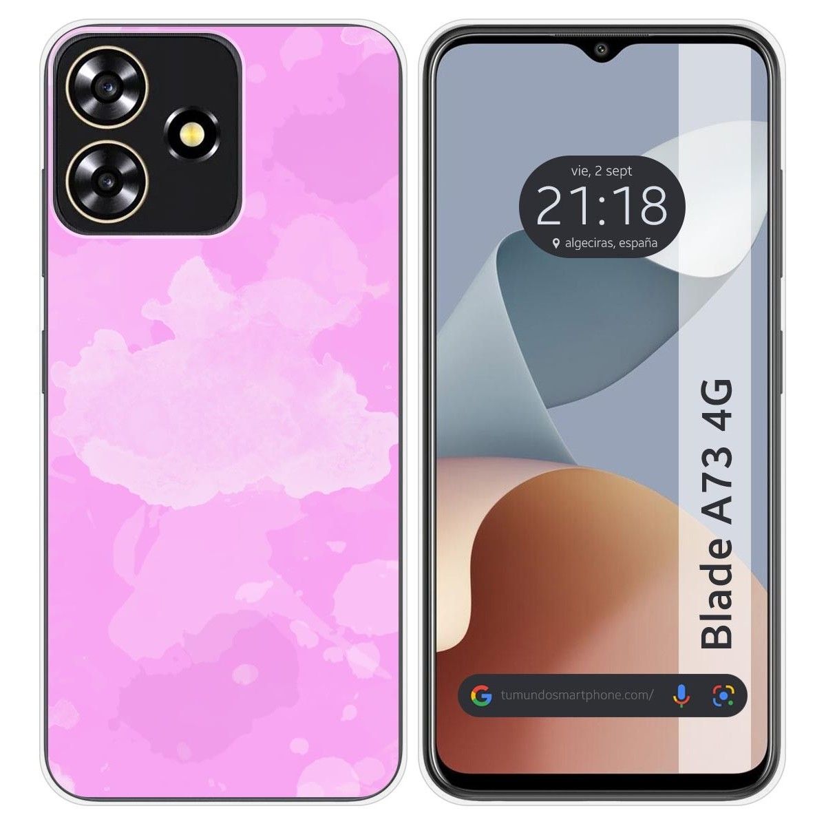 Funda Silicona para Zte Blade A73 4G diseño Acuarela 04 Dibujos