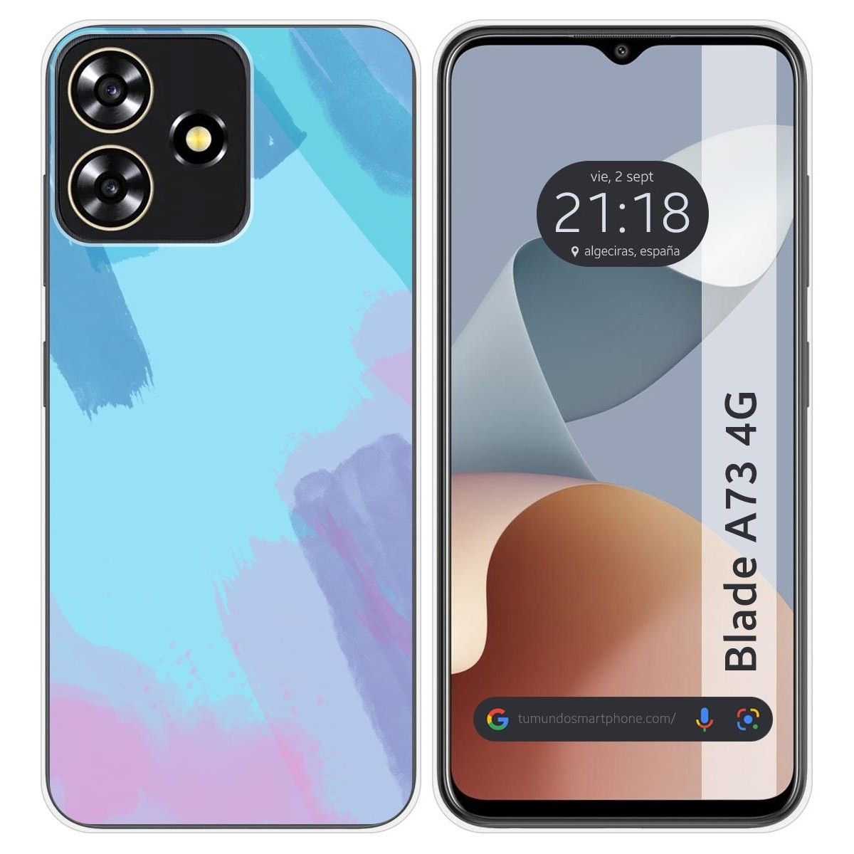 Funda Silicona para Zte Blade A73 4G diseño Acuarela 10 Dibujos