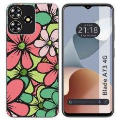 Funda Silicona para Zte Blade A73 4G diseño Flores 02 Dibujos