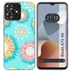 Funda Silicona para Zte Blade A73 4G diseño Flores 05 Dibujos