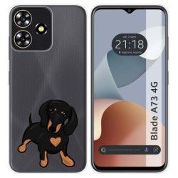Funda Silicona para Zte Blade A73 4G diseño Perros 04 Dibujos