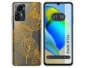 Funda Silicona Transparente para Zte Blade A72s diseño Hojas Dibujos