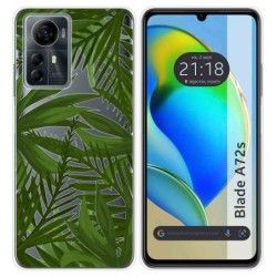 Funda Silicona Transparente para Zte Blade A72s diseño Jungla Dibujos