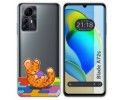 Funda Silicona Transparente para Zte Blade A72s diseño Leopardo Dibujos