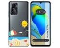 Funda Silicona Transparente para Zte Blade A72s diseño Playa Dibujos
