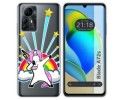 Funda Silicona Transparente para Zte Blade A72s diseño Unicornio Dibujos