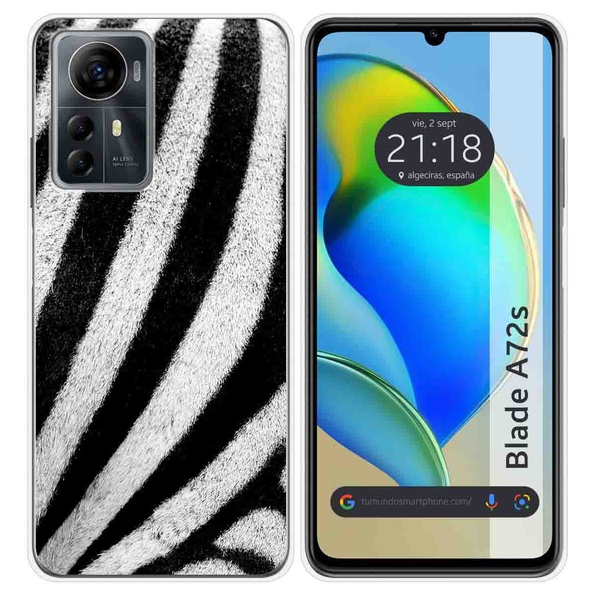 Funda Silicona para Zte Blade A72s diseño Animal 02 Dibujos