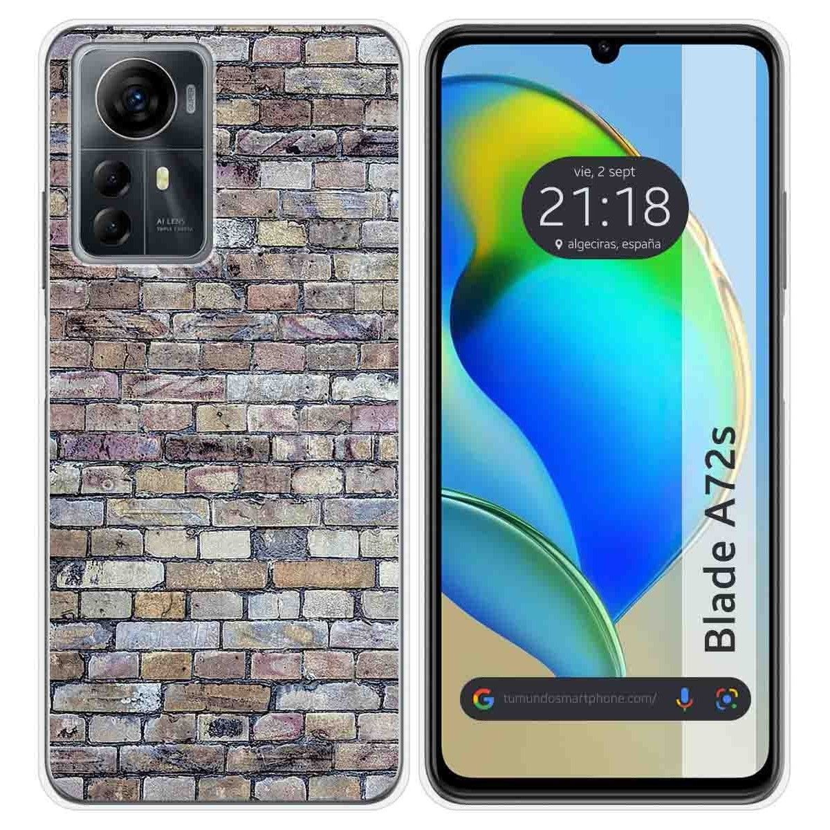 Funda Silicona para Zte Blade A72s diseño Ladrillo 02 Dibujos