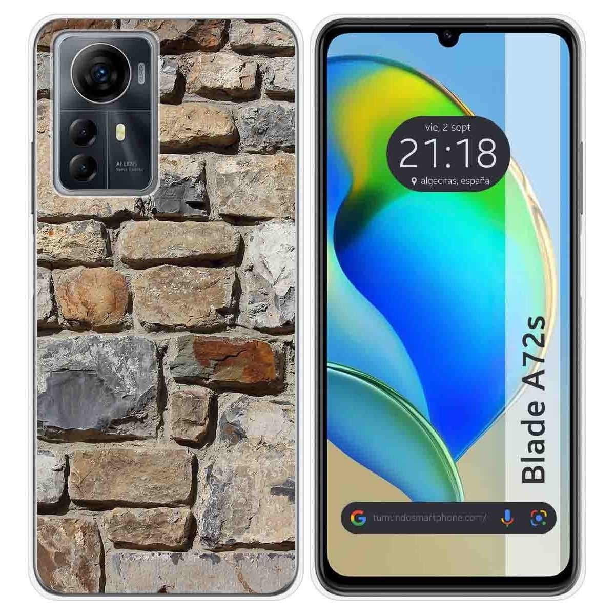 Funda Silicona para Zte Blade A72s diseño Ladrillo 03 Dibujos