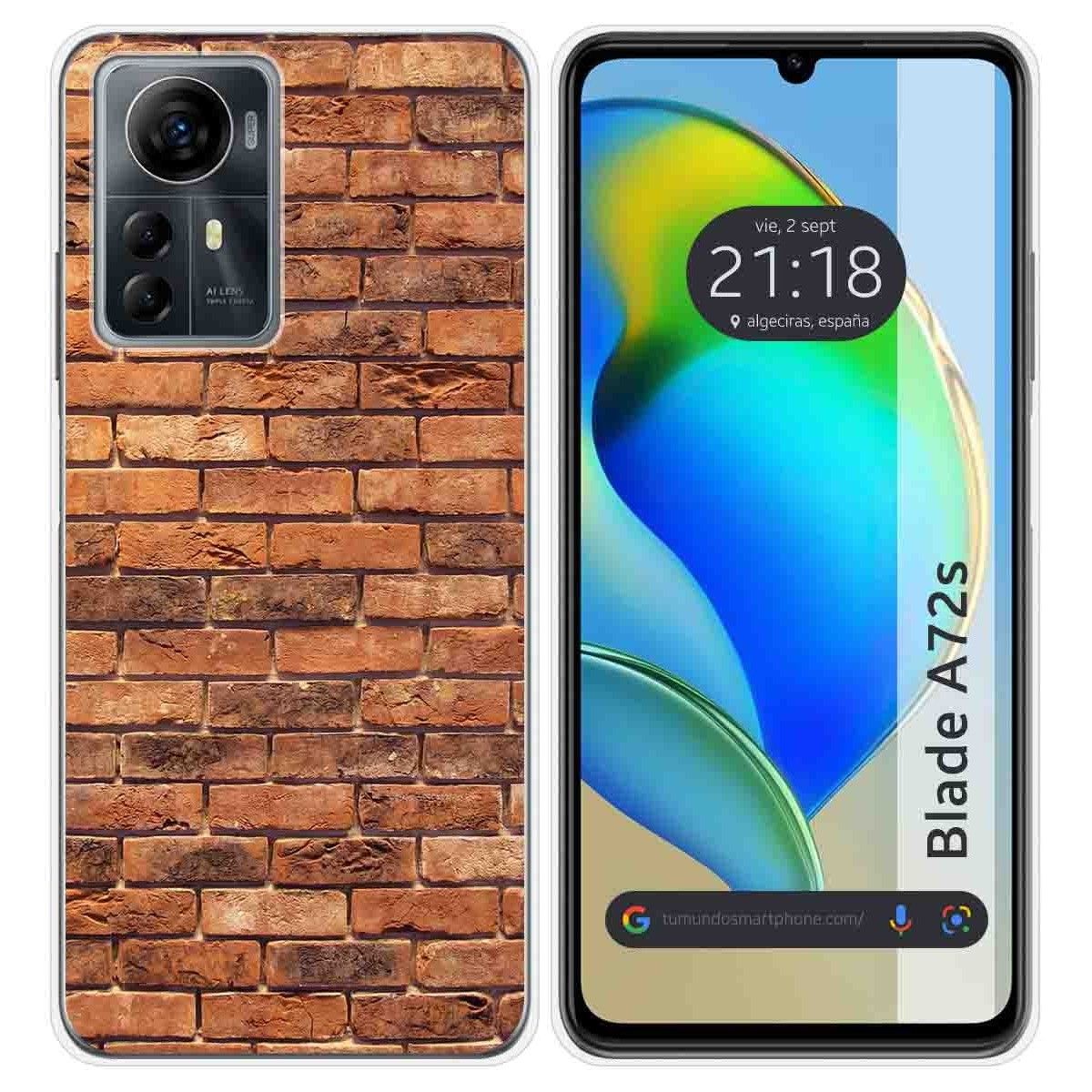 Funda Silicona para Zte Blade A72s diseño Ladrillo 04 Dibujos