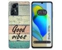 Funda Silicona para Zte Blade A72s diseño Madera 01 Dibujos