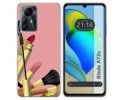 Funda Silicona para Zte Blade A72s diseño Brochas Dibujos