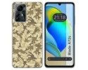 Funda Silicona para Zte Blade A72s diseño Sand Camuflaje Dibujos