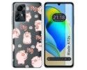 Funda Silicona para Zte Blade A72s diseño Cerdos Dibujos