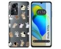 Funda Silicona para Zte Blade A72s diseño Perros Dibujos