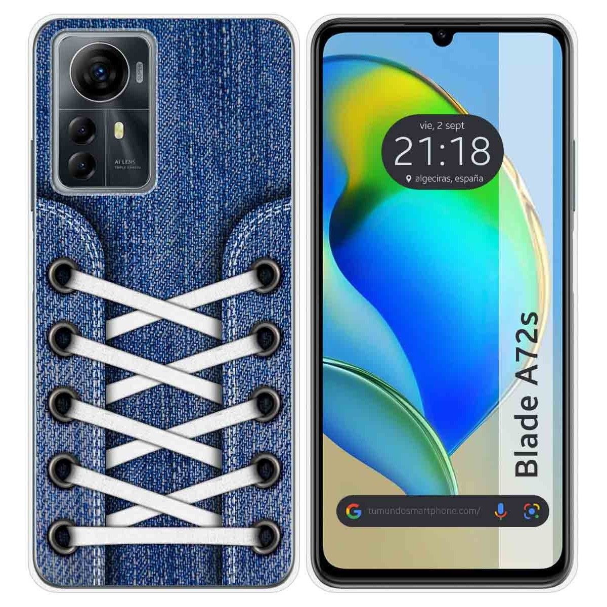 Funda Silicona para Zte Blade A72s diseño Zapatillas 01 Dibujos