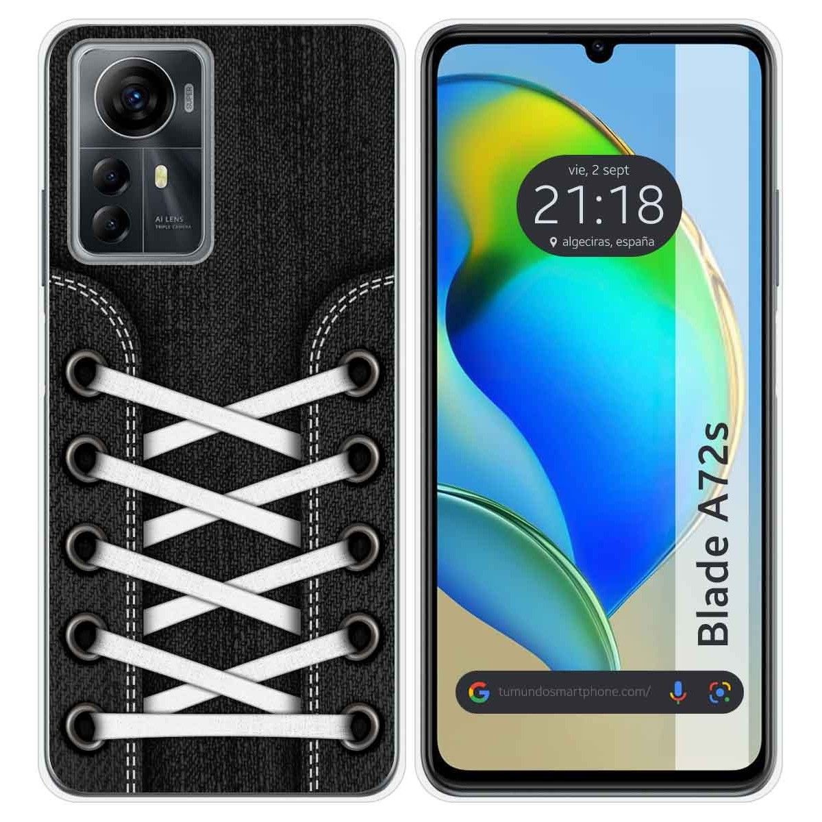 Funda Silicona para Zte Blade A72s diseño Zapatillas 02 Dibujos