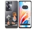 Funda Silicona Transparente para Oppo A79 5G diseño Avestruz Dibujos