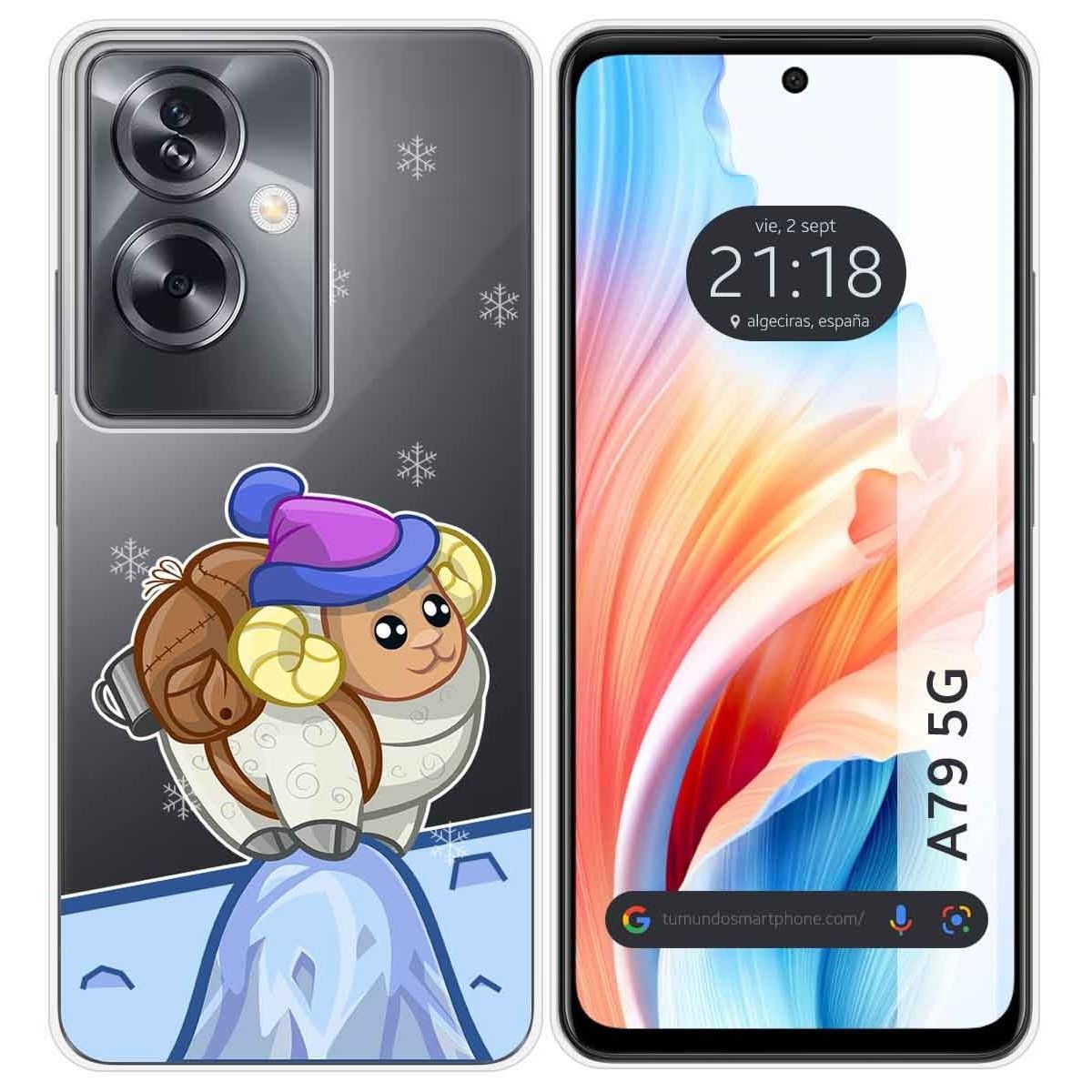 Funda Silicona Transparente para Oppo A79 5G diseño Cabra Dibujos