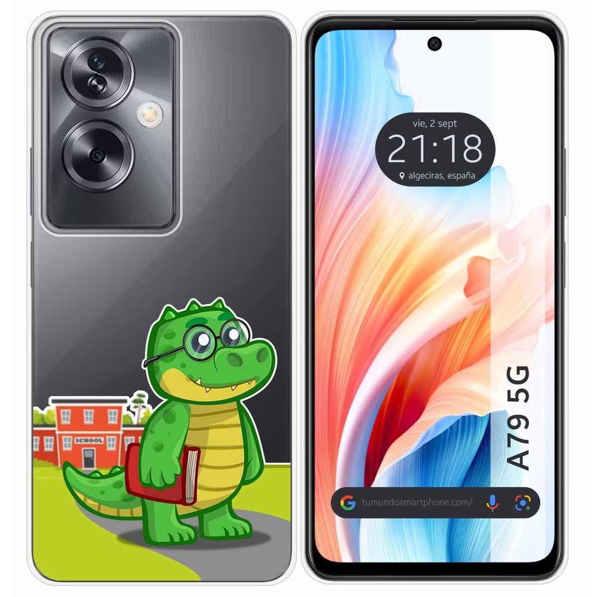 Funda Silicona Transparente para Oppo A79 5G diseño Coco Dibujos