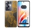 Funda Silicona Transparente para Oppo A79 5G diseño Hojas Dibujos