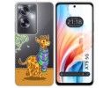 Funda Silicona Transparente para Oppo A79 5G diseño Jirafa Dibujos