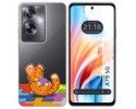 Funda Silicona Transparente para Oppo A79 5G diseño Leopardo Dibujos