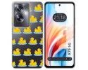 Funda Silicona Transparente para Oppo A79 5G diseño Pato Dibujos