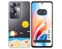 Funda Silicona Transparente para Oppo A79 5G diseño Playa Dibujos