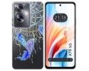 Funda Silicona Transparente para Oppo A79 5G diseño Plumas Dibujos