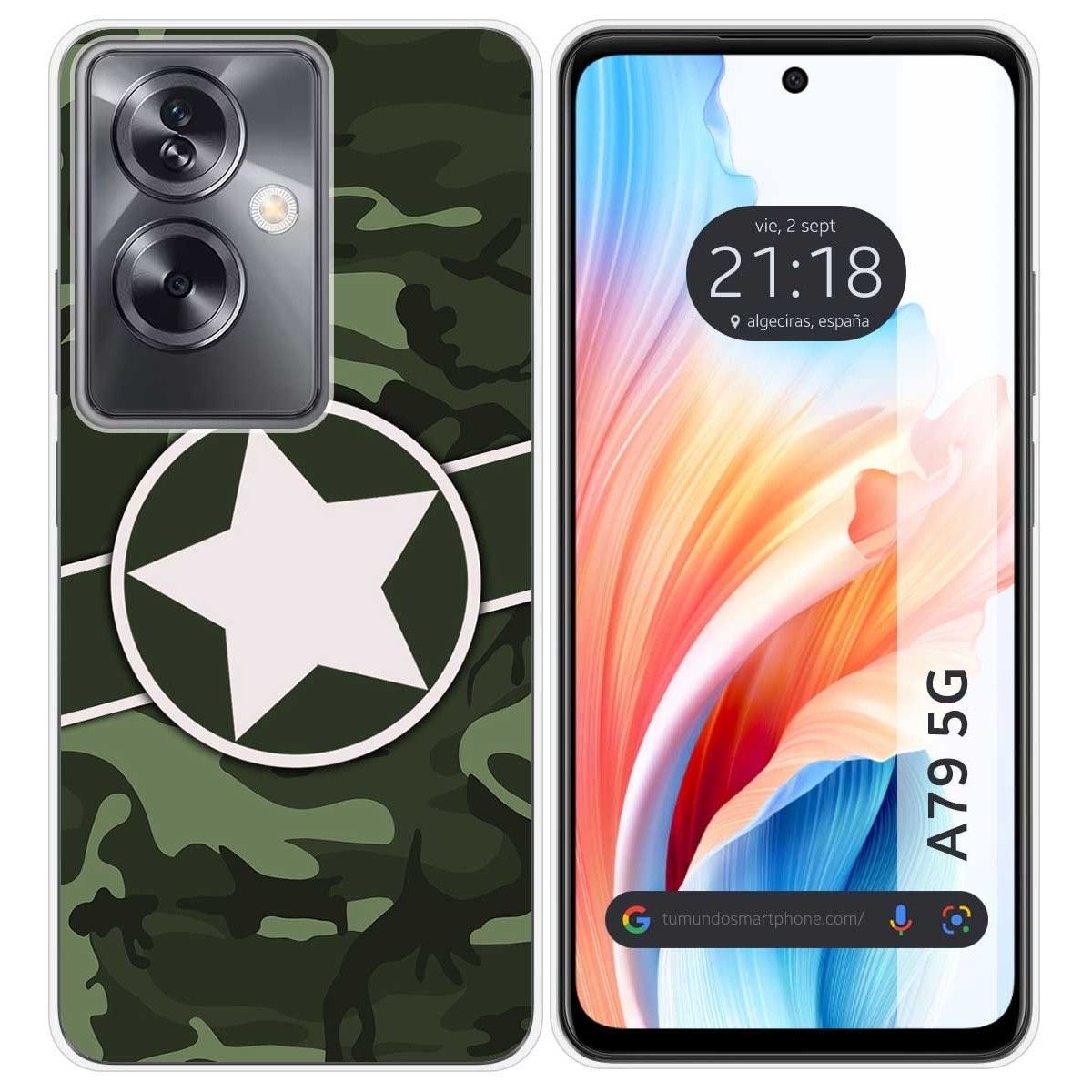 Funda Silicona para Oppo A79 5G diseño Camuflaje 01 Dibujos
