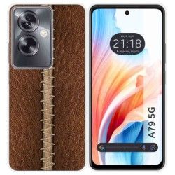 Funda Silicona para Oppo A79 5G diseño Cuero 01 Dibujos