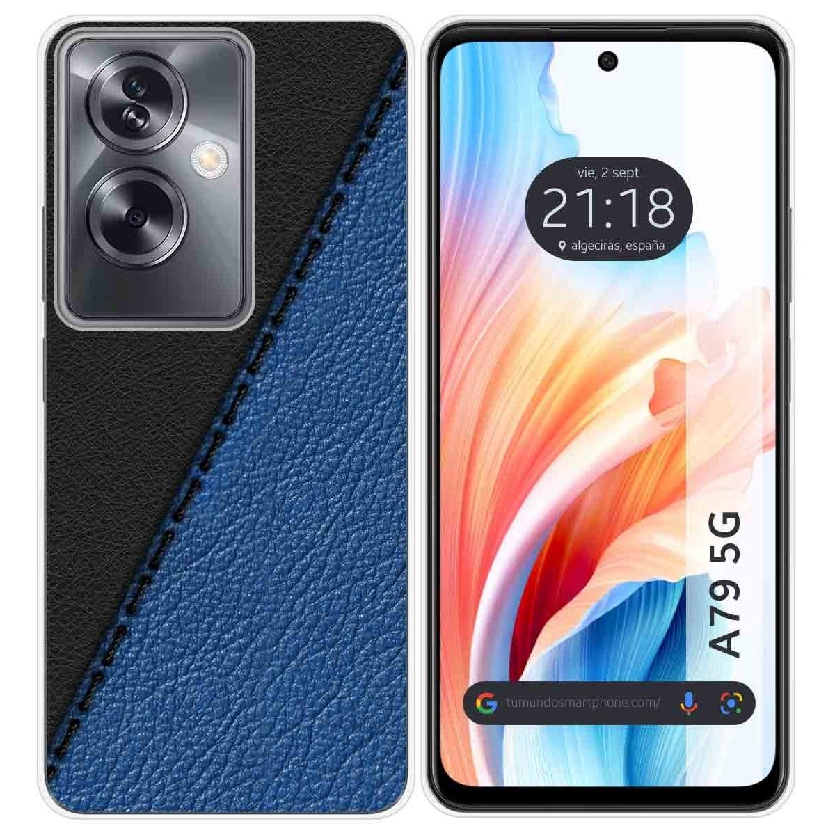 Funda Silicona para Oppo A79 5G diseño Cuero 02 Dibujos