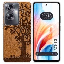Funda Silicona para Oppo A79 5G diseño Cuero 03 Dibujos