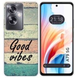 Funda Silicona para Oppo A79 5G diseño Madera 01 Dibujos