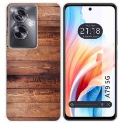 Funda Silicona para Oppo A79 5G diseño Madera 02 Dibujos