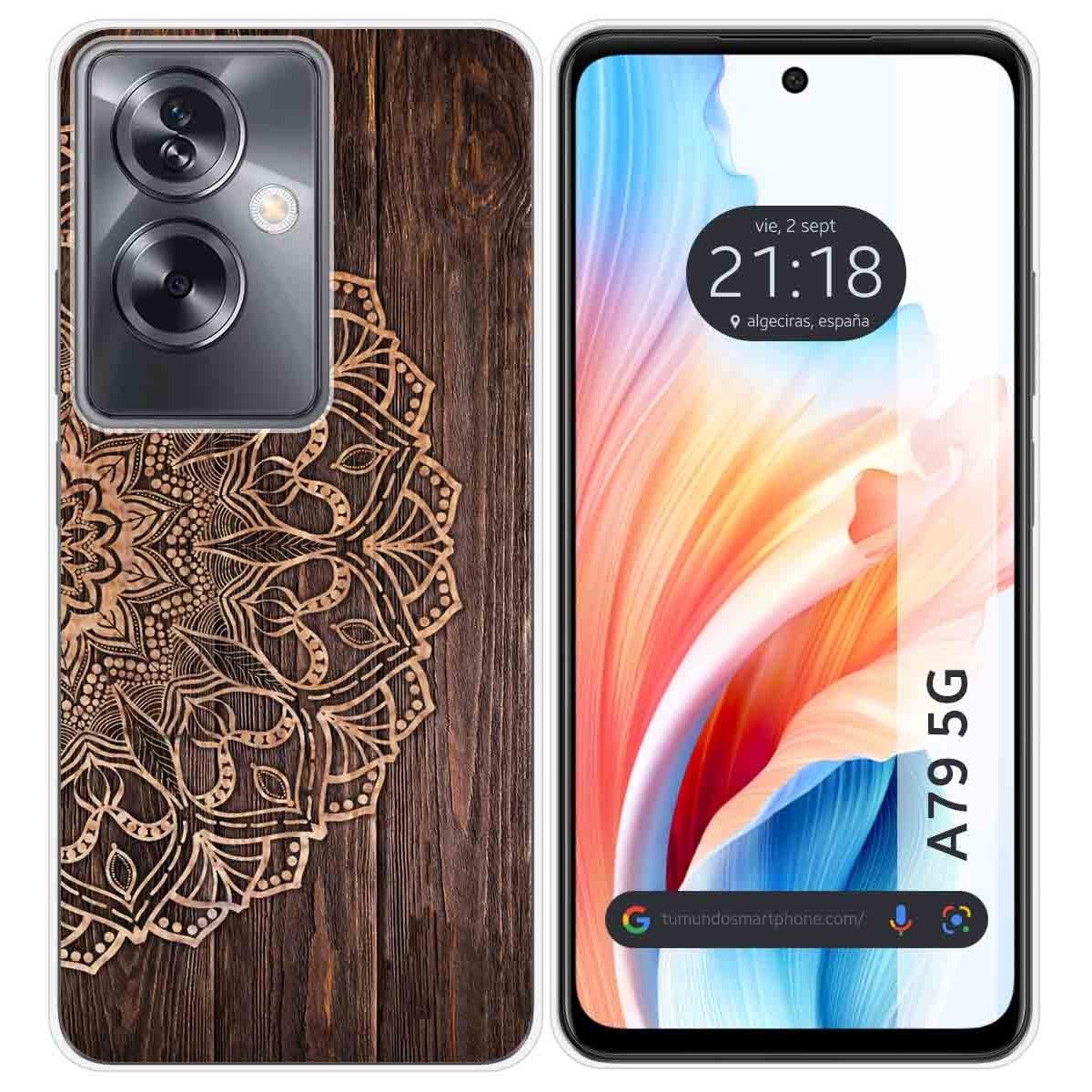 Funda Silicona para Oppo A79 5G diseño Madera 06 Dibujos