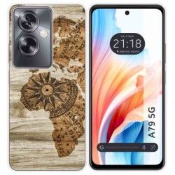 Funda Silicona para Oppo A79 5G diseño Madera 07 Dibujos