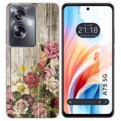 Funda Silicona para Oppo A79 5G diseño Madera 08 Dibujos