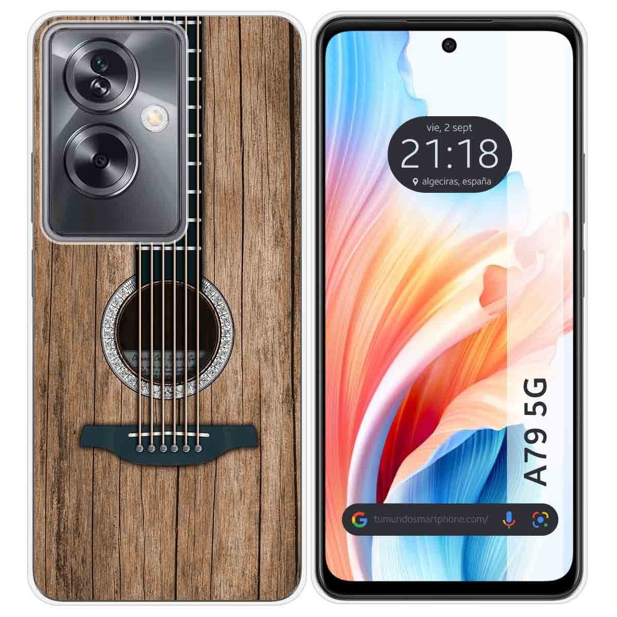 Funda Silicona para Oppo A79 5G diseño Madera 11 Dibujos