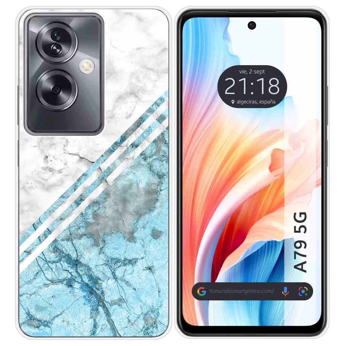 Funda Silicona para Oppo A79 5G diseño Mármol 02 Dibujos