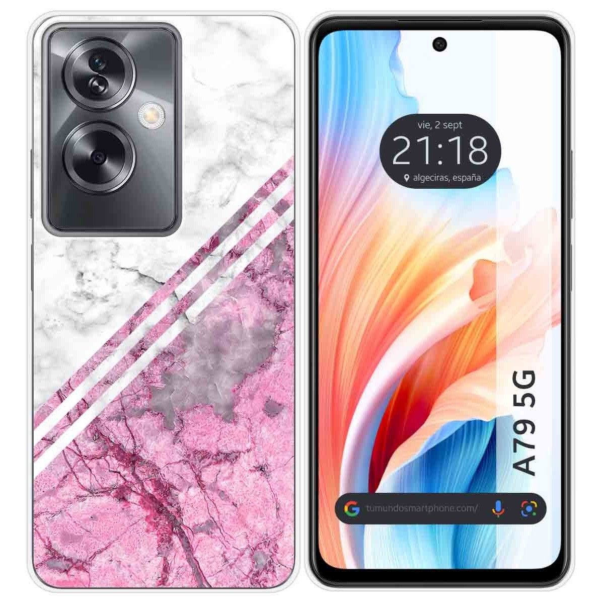 Funda Silicona para Oppo A79 5G diseño Mármol 03 Dibujos