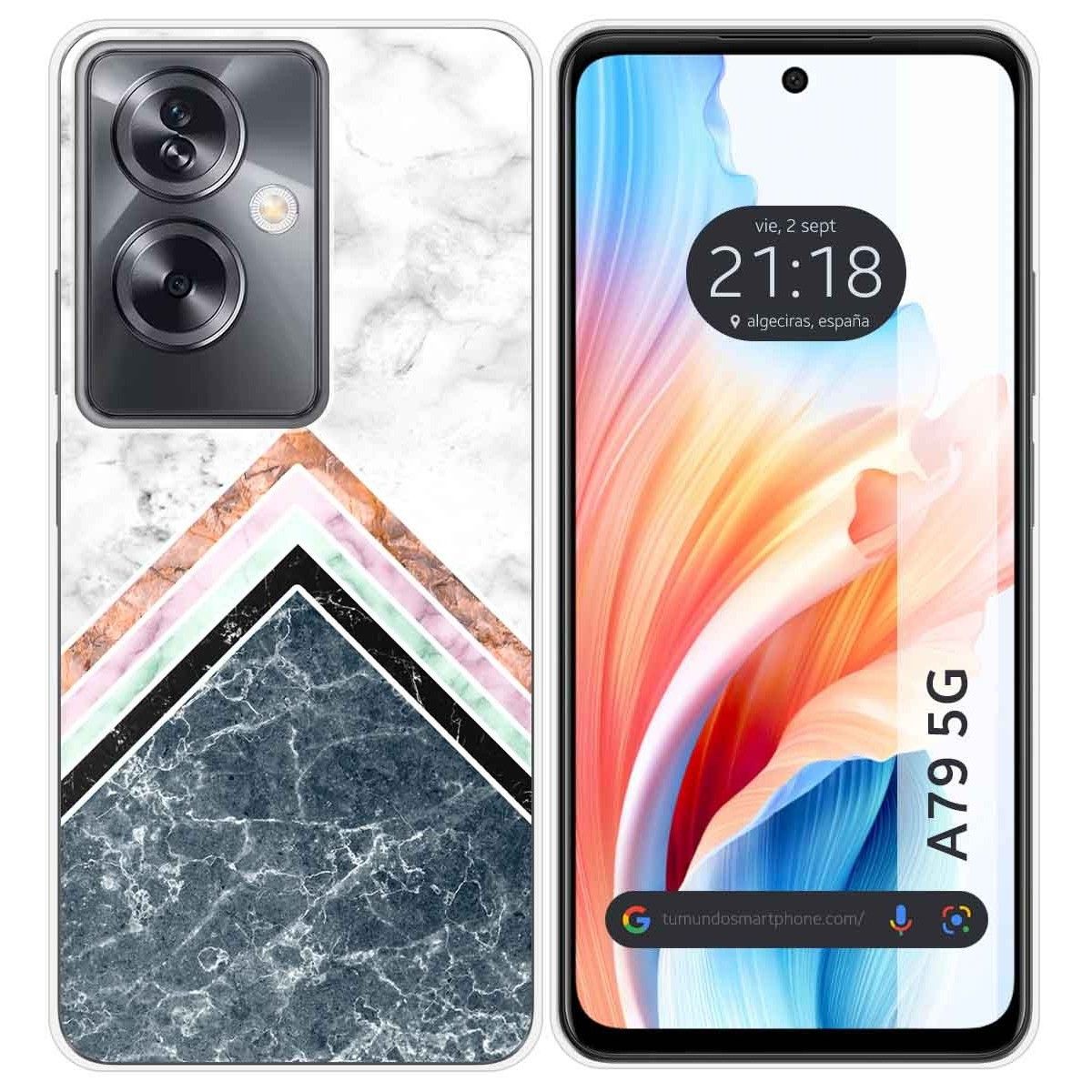 Funda Silicona para Oppo A79 5G diseño Mármol 05 Dibujos
