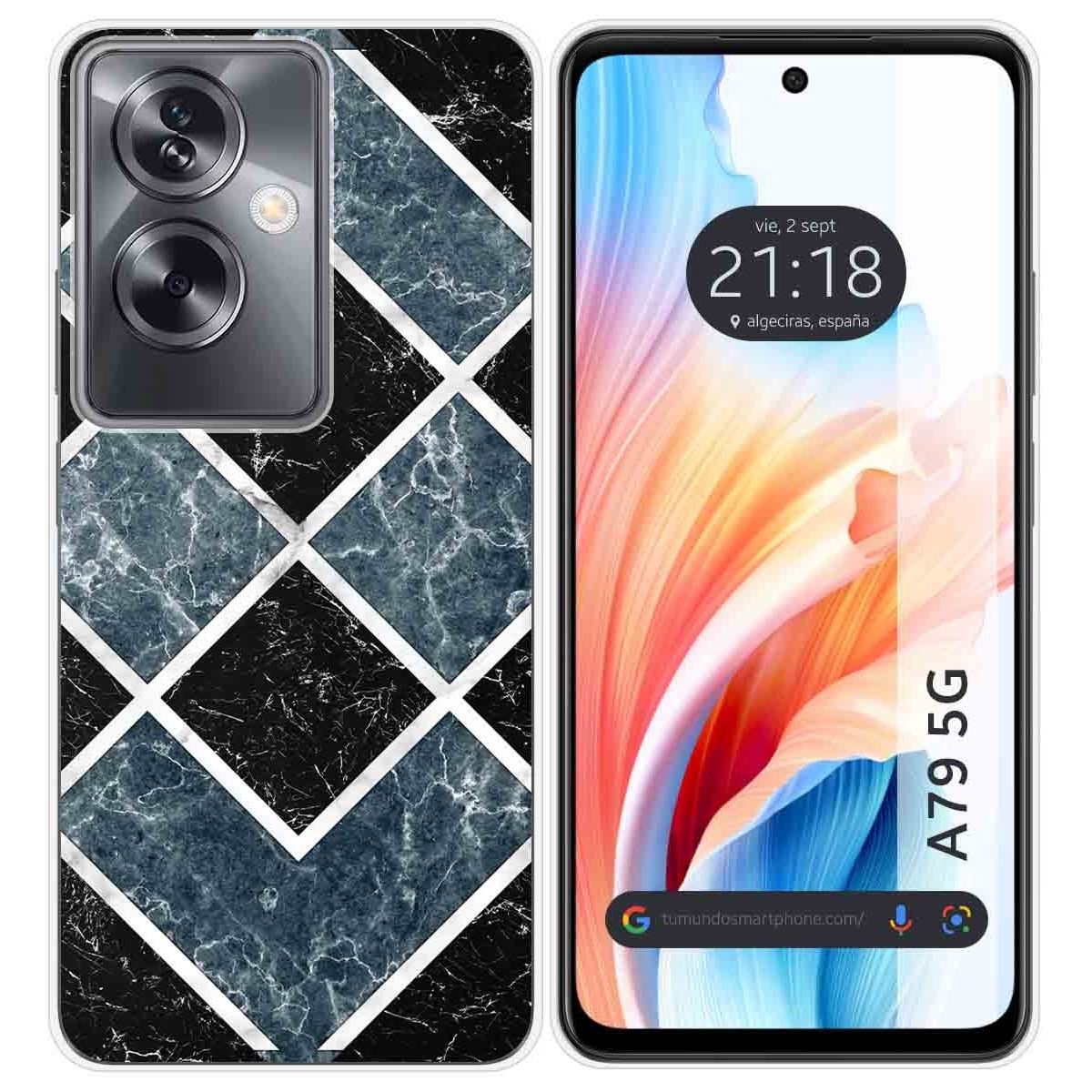 Funda Silicona para Oppo A79 5G diseño Mármol 06 Dibujos