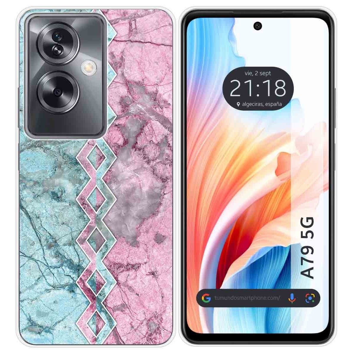 Funda Silicona para Oppo A79 5G diseño Mármol 08 Dibujos