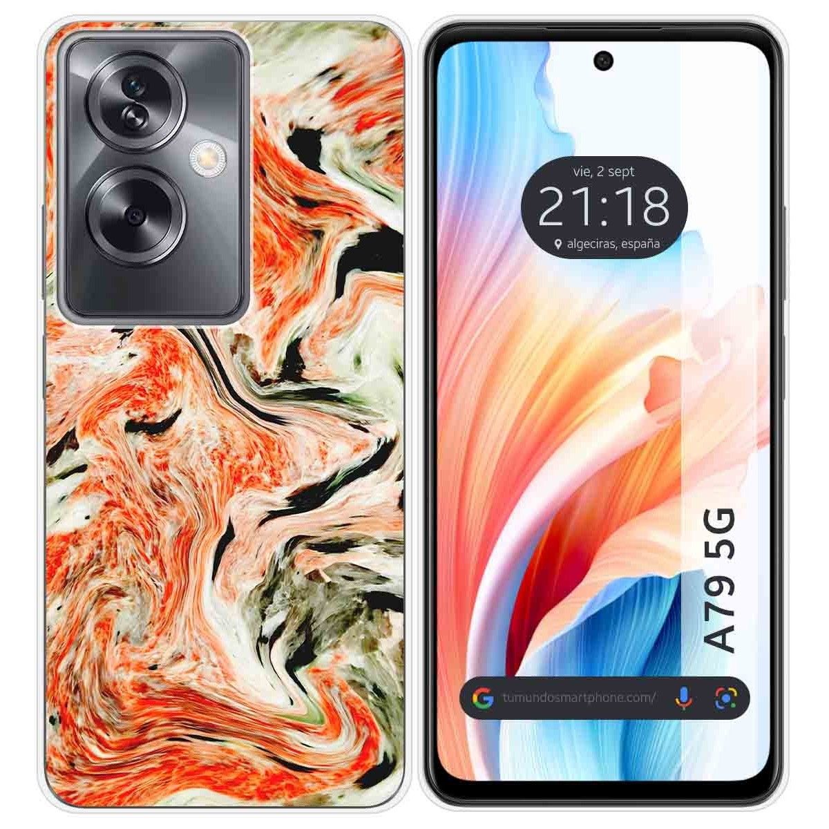 Funda Silicona para Oppo A79 5G diseño Mármol 12 Dibujos