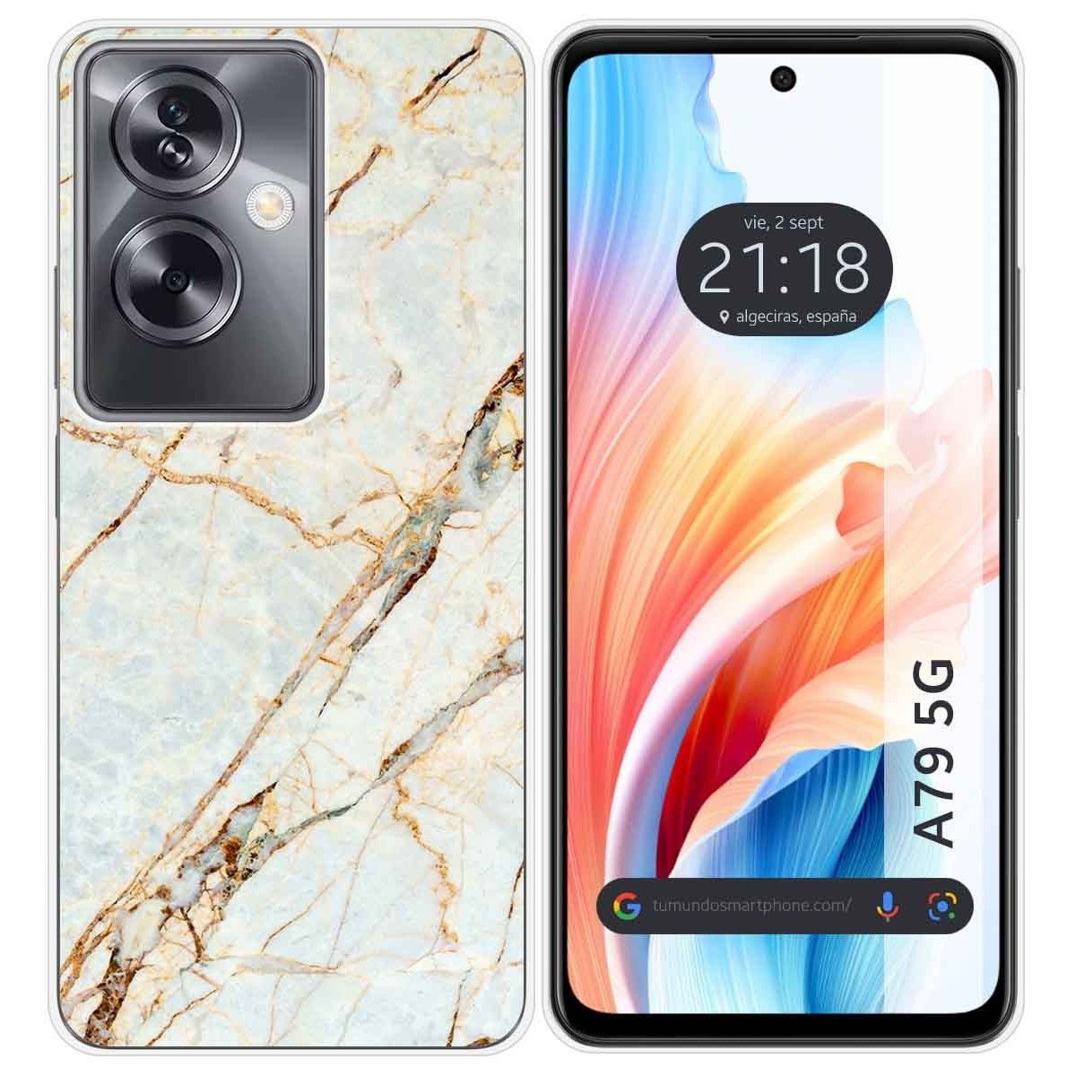 Funda Silicona para Oppo A79 5G diseño Mármol 13 Dibujos