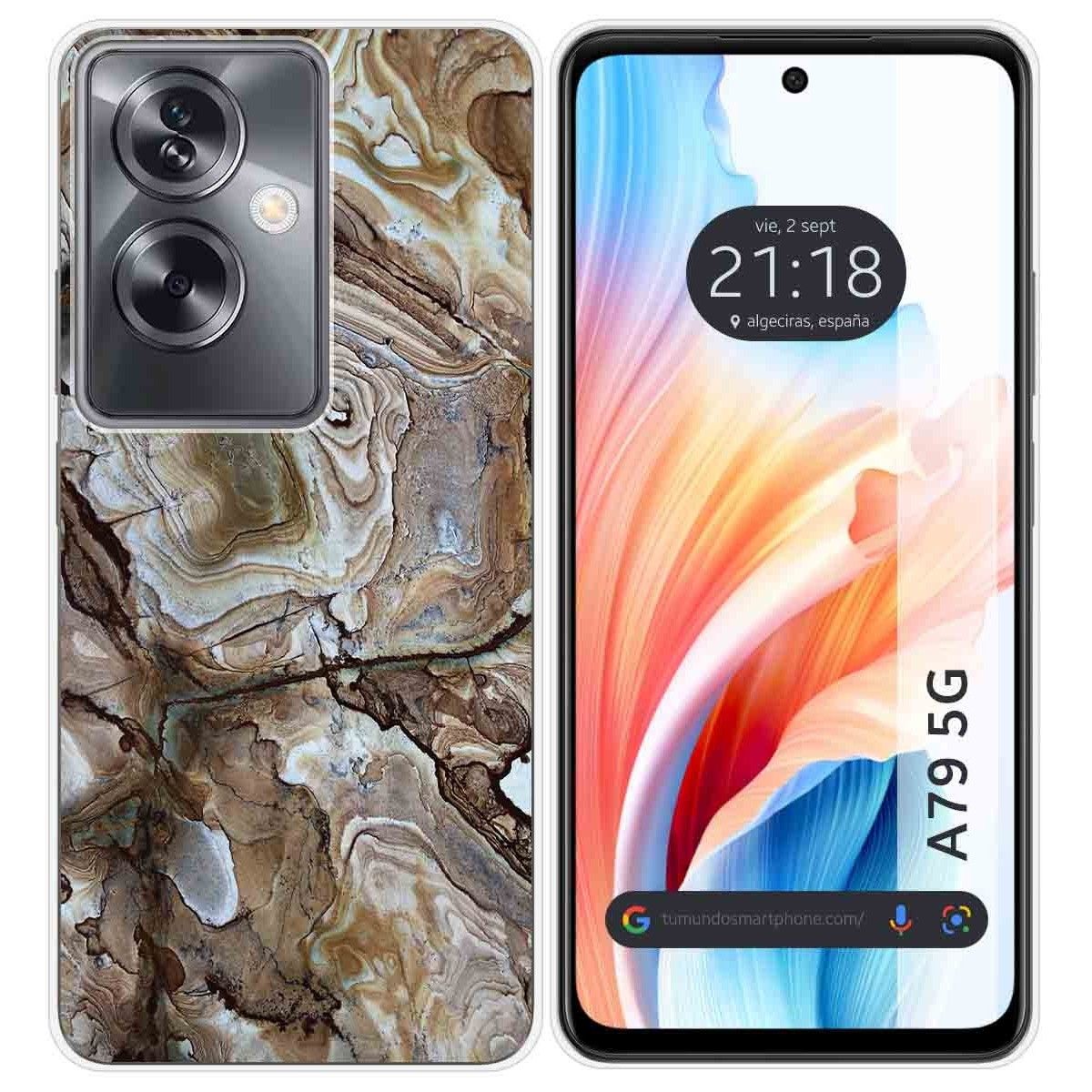 Funda Silicona para Oppo A79 5G diseño Mármol 14 Dibujos